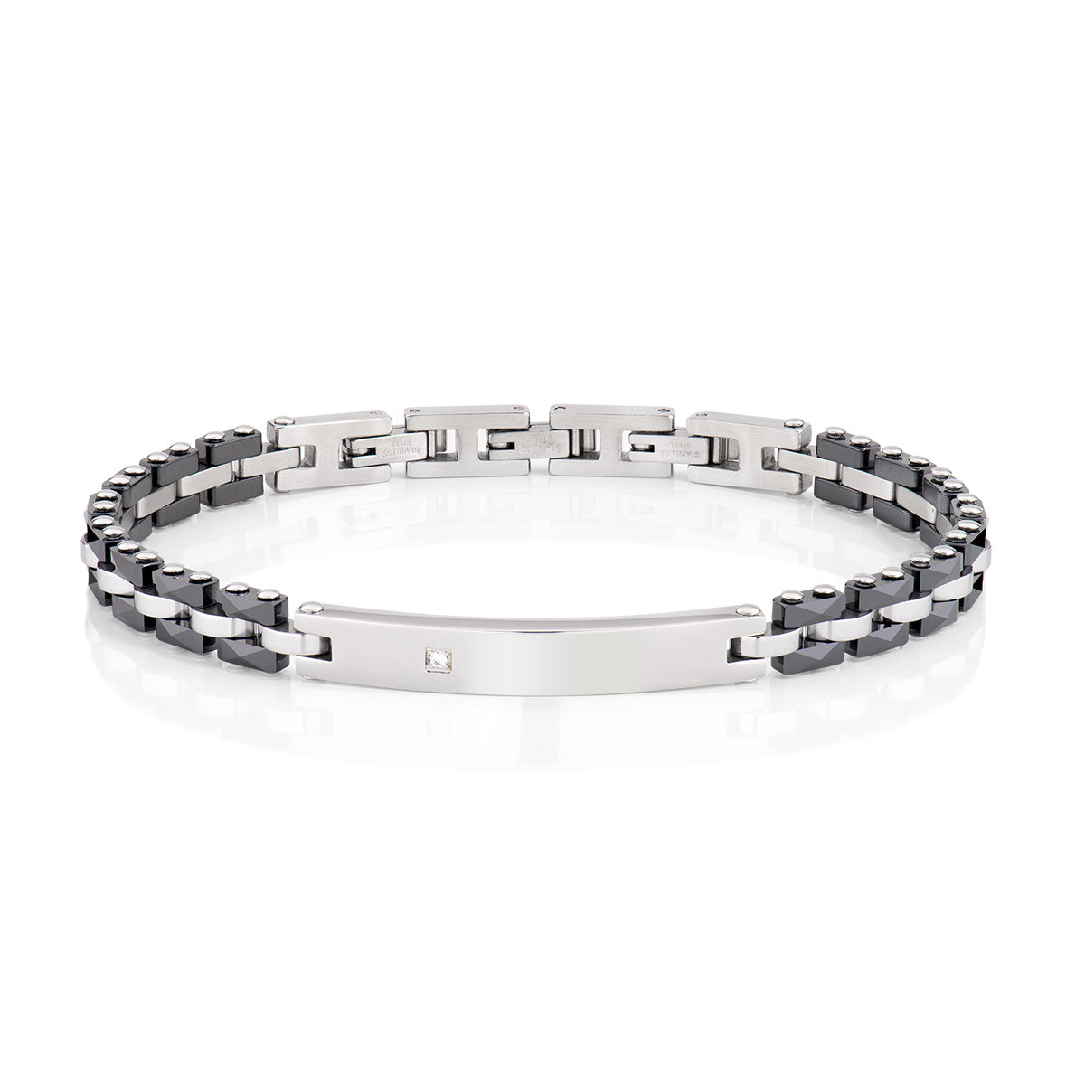 Bracciale Amen uomo acciaio diamonds ACBR1299