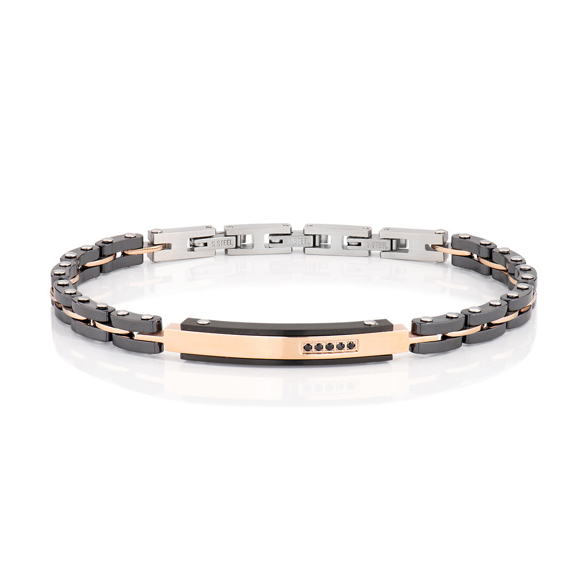 Bracciale Amen uomo acciaio diamonds ACBR1428- Eldorado Jewels