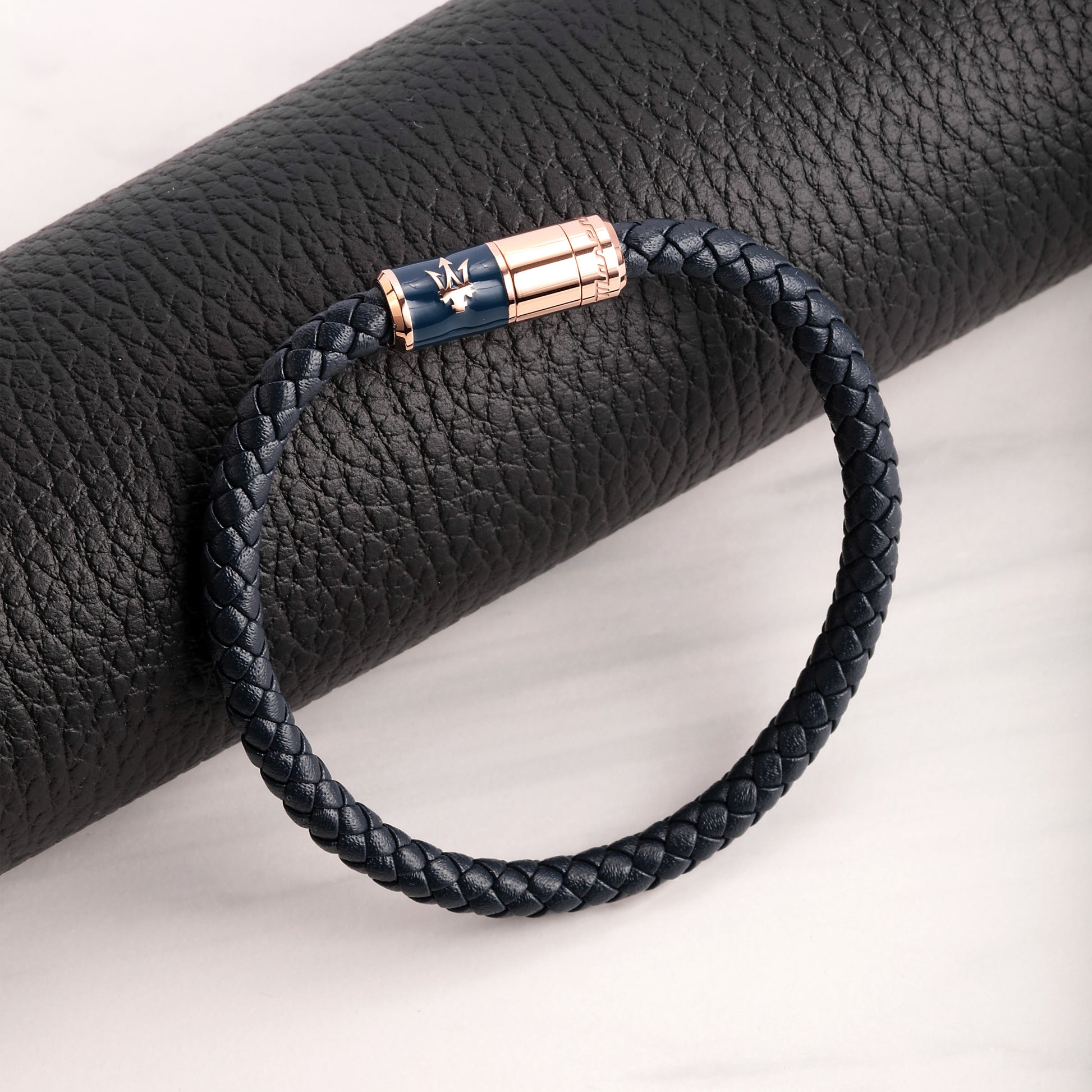 BRACCIALE UOMO MASERATI RECYCLED LEATHER JM222AVE09