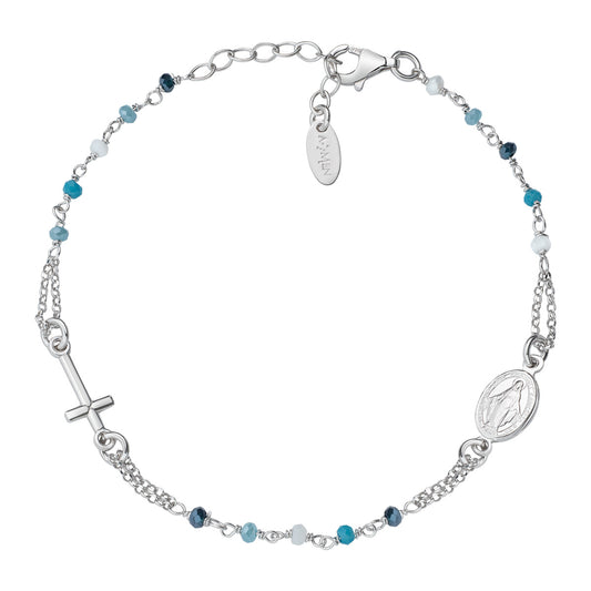 Bracciale rosario Amen donna rosari con cristalli BRO25BMUB3- Eldorado Jewels