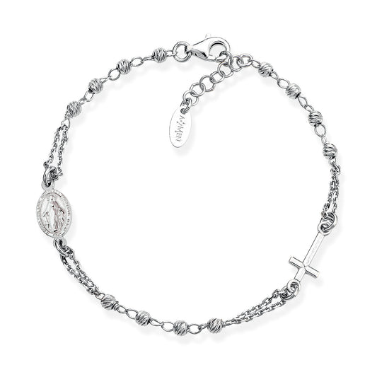 Bracciale rosario Amen unisex rosari in argento BROBD3- Eldorado Jewels