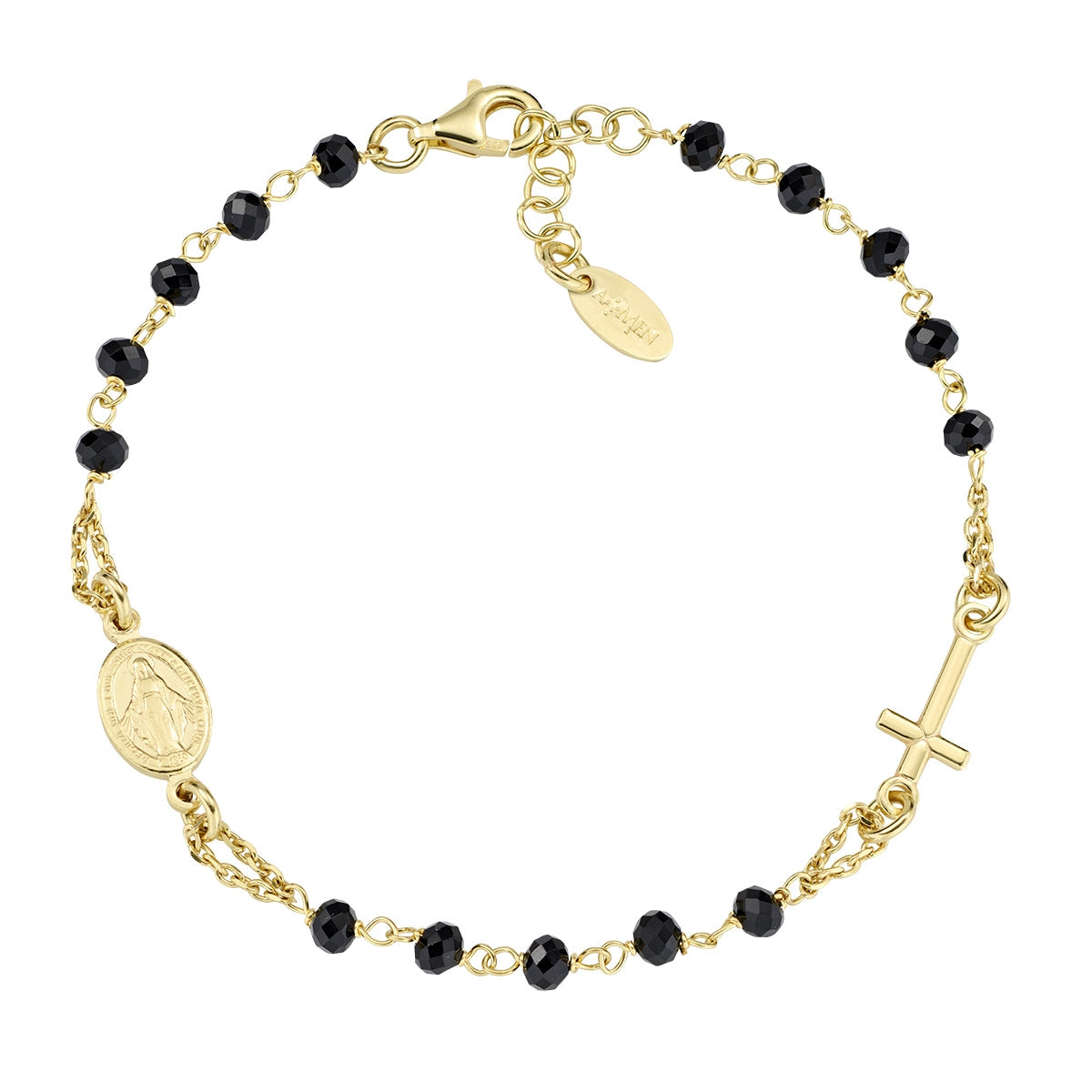 Bracciale rosario Amen unisex rosari con cristalli BROGN3