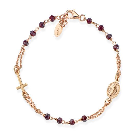 Bracciale rosario Amen unisex rosari con cristalli BRORA3- Eldorado Jewels