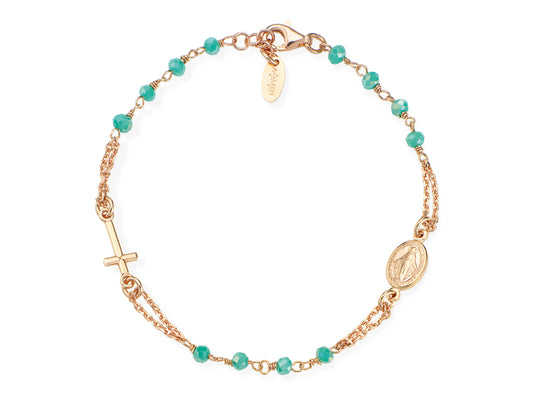 Bracciale rosario Amen unisex rosari con cristalli BRORM3- Eldorado Jewels