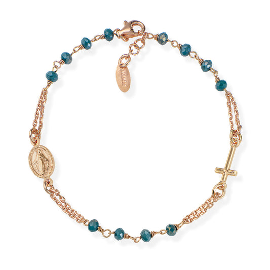 Bracciale rosario Amen unisex rosari con cristalli BRORP3- Eldorado Jewels