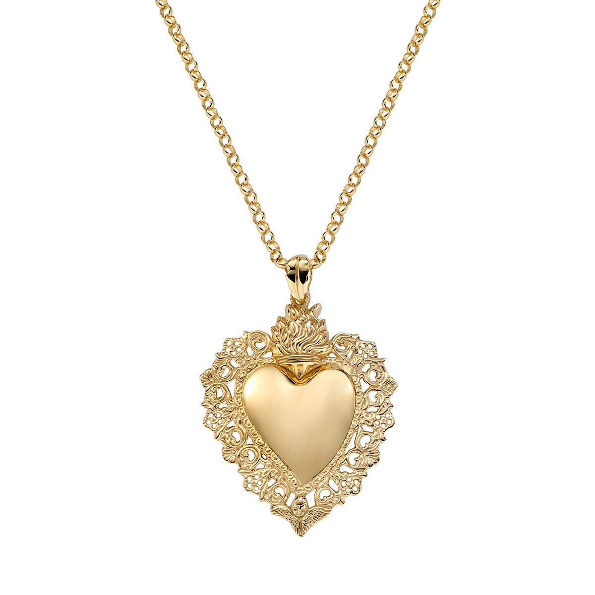 Collana Amen donna sacro cuore CLSCG1