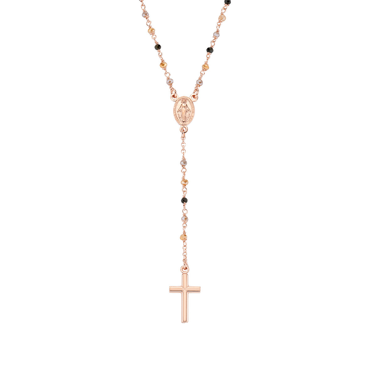 Collana Amen donna rosari con cristalli CRO10RMMM4