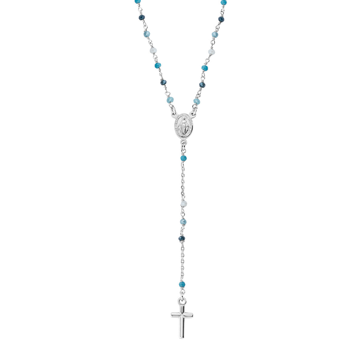 Collana Amen donna rosari con cristalli CRO25BMUB4