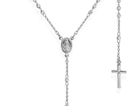 Collana Amen unisex rosari in argento CRO30BD