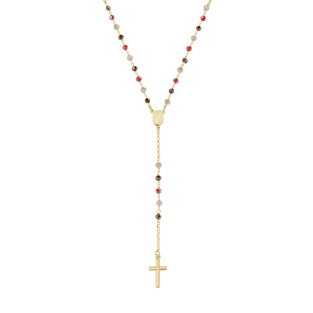 Collana Amen unisex rosari con cristalli CROGMM4