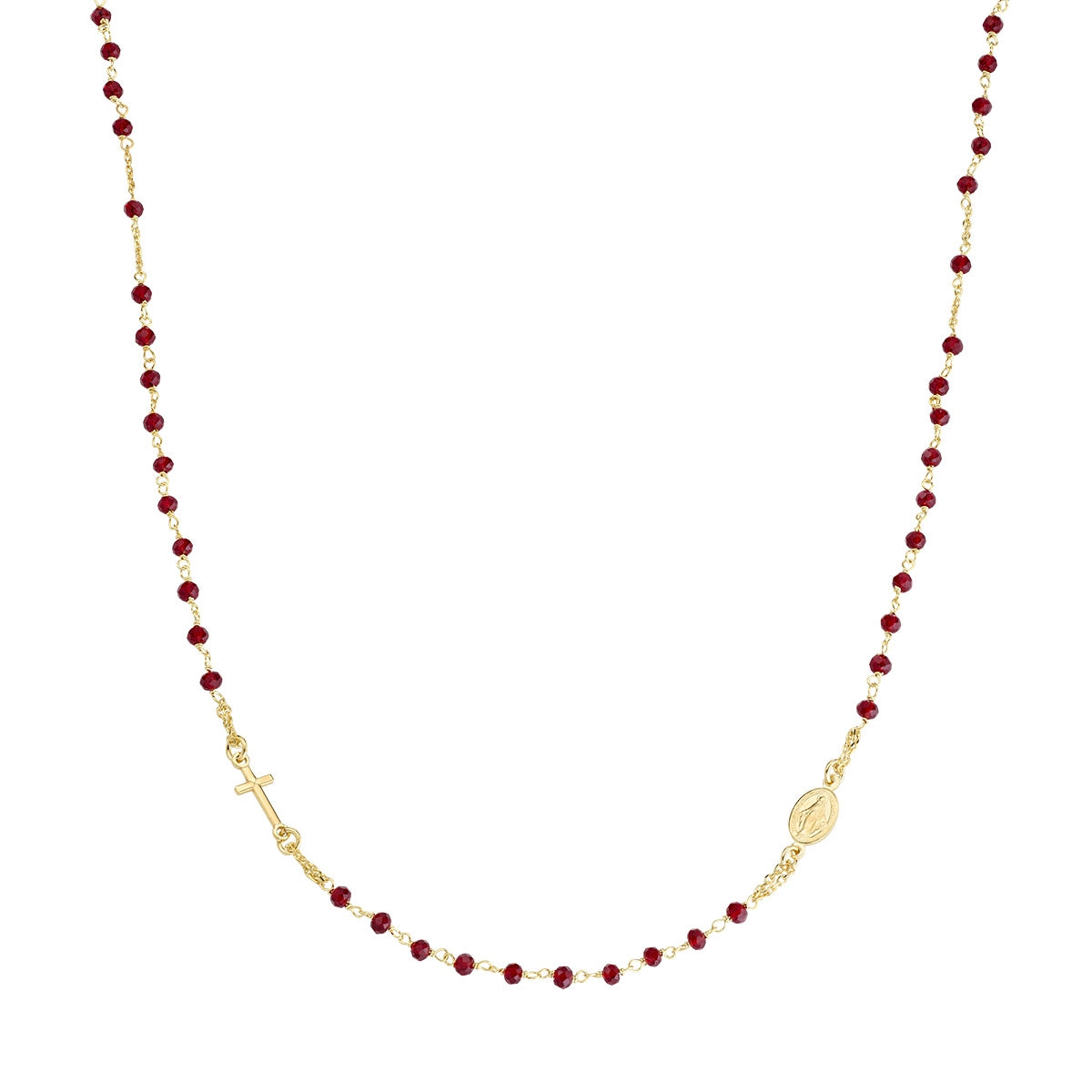 Collana Amen unisex rosari con cristalli CROGR3