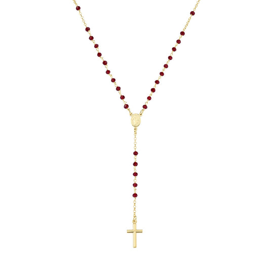 Collana Amen unisex rosari con cristalli CROGR4