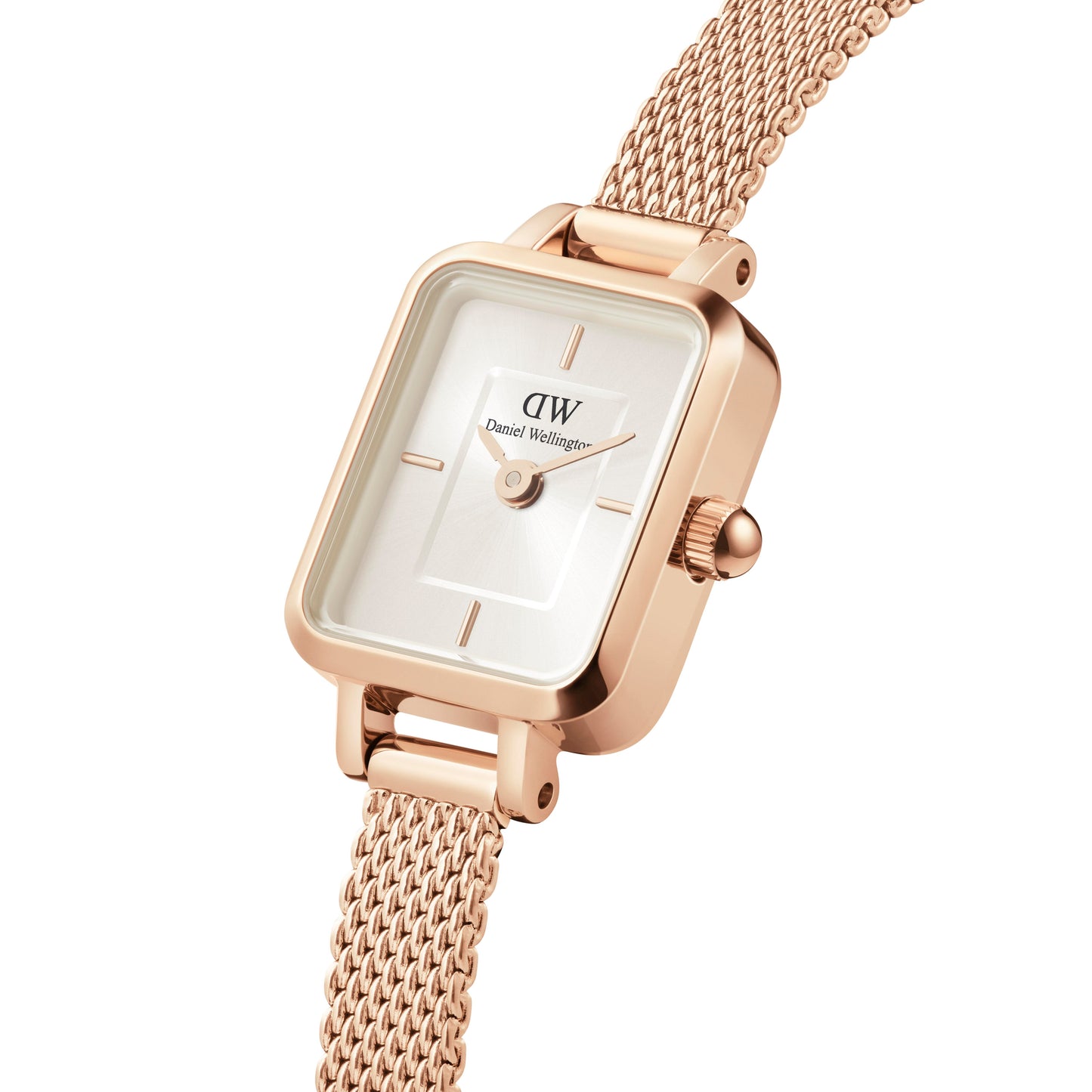 Orologio Daniel Wellington Quadro Mini Melrose Rose Gold Champagne