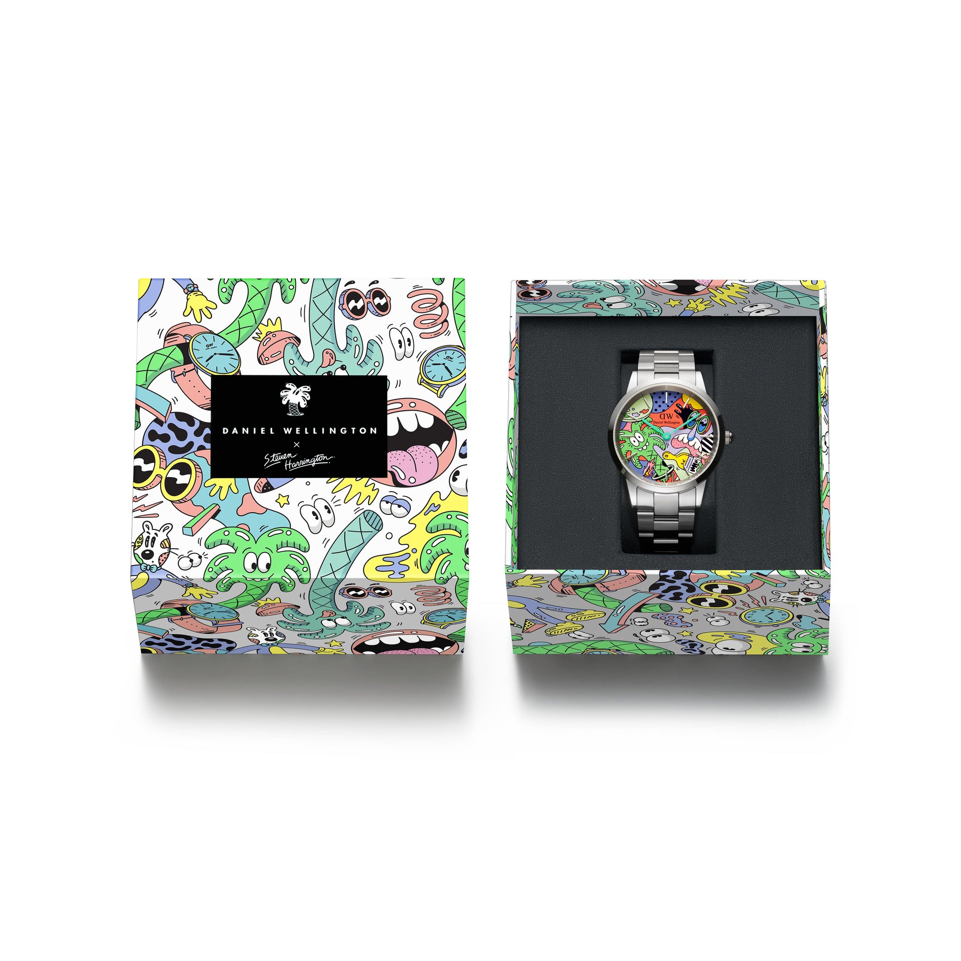 Orologio Steven Harrington x DW: Iconic Link Multicolor DW00100734