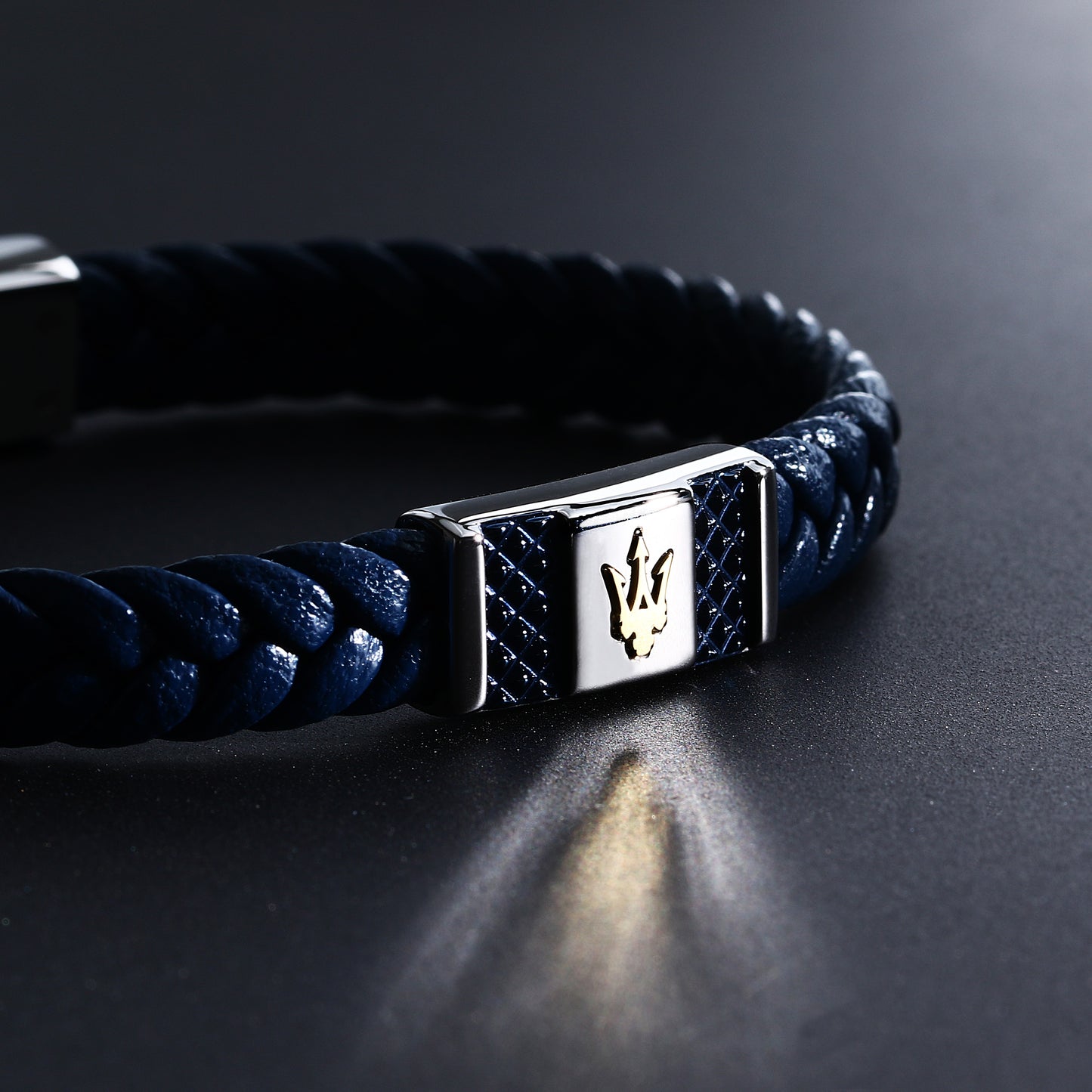 BRACCIALE UOMO MASERATI RECYCLED LEATHER JM4249IK03