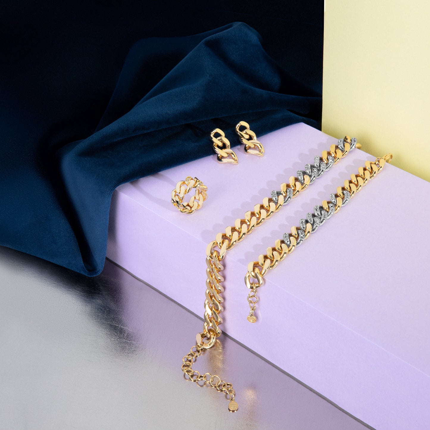 ORECCHINI CHIARA FERRAGNI BOSSY CHAIN J19AUW12