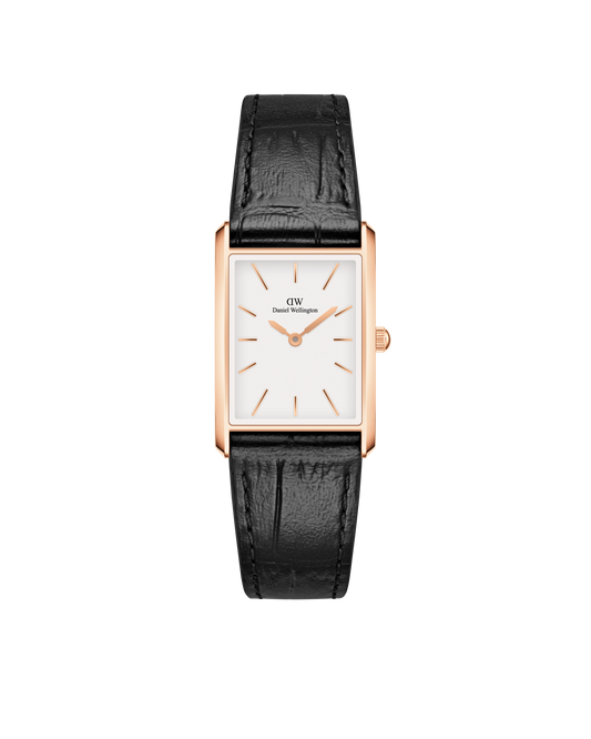 Orologio Daniel Wellington donna Bound Black Crocodile Rose Gold