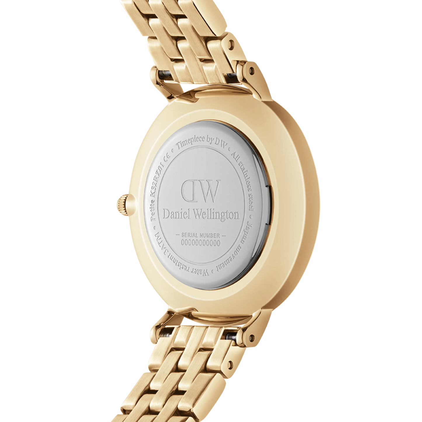 Daniel Wellington Damenuhr Petite 5-Link Evergold