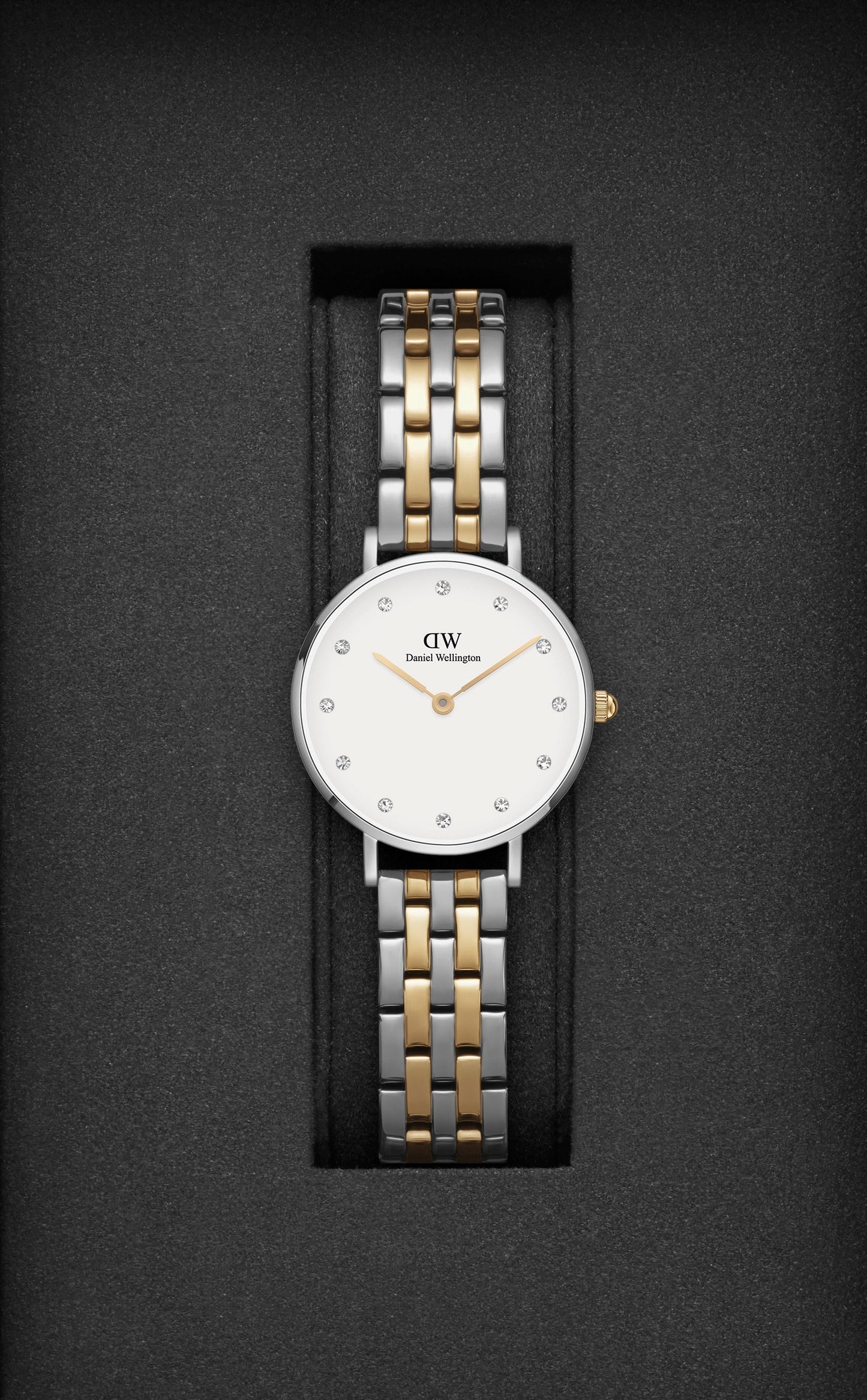 Orologio Daniel Wellington donna Petite Lumine 5-link two-tone