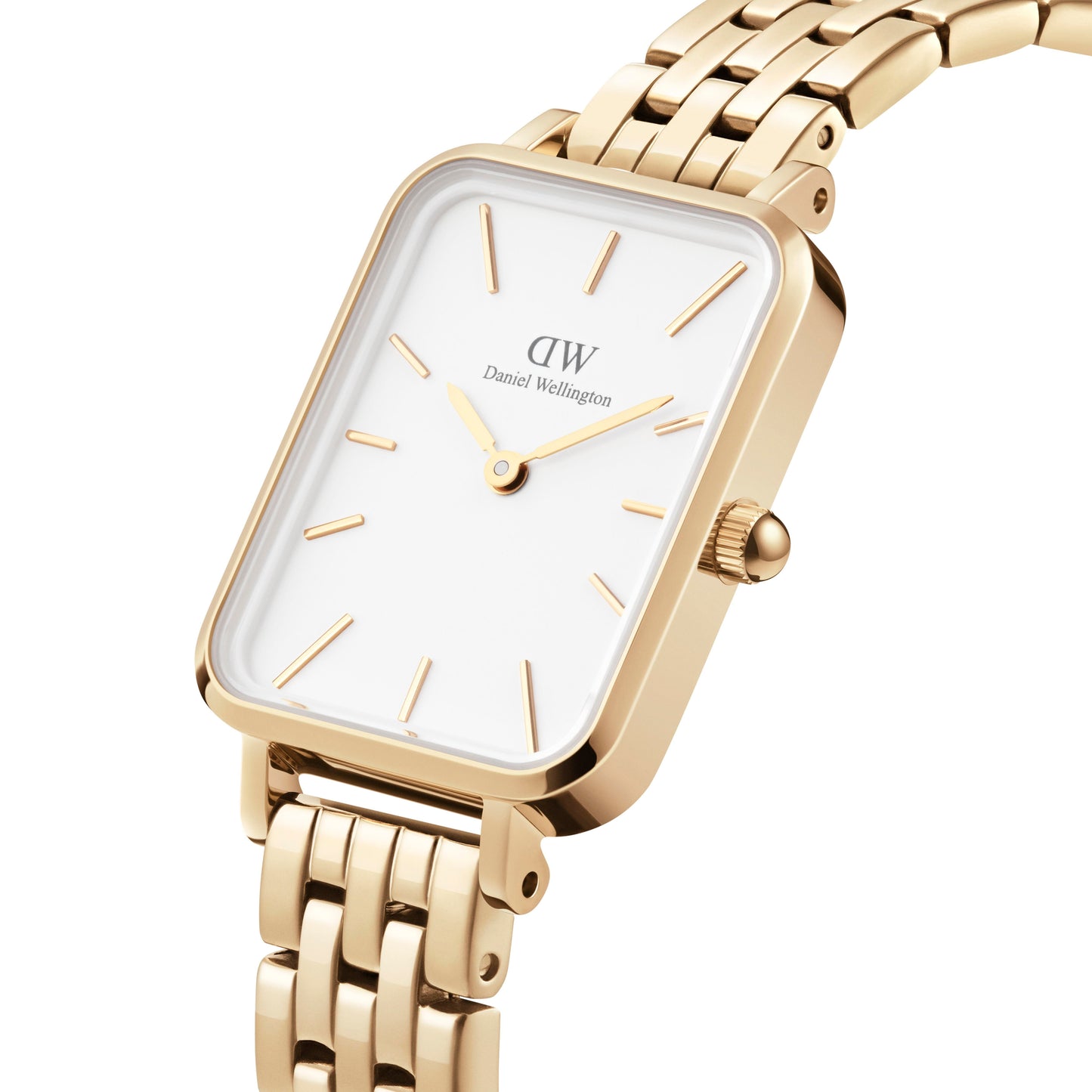 Orologio Daniel Wellington donna Quadro 5-Link Evergold