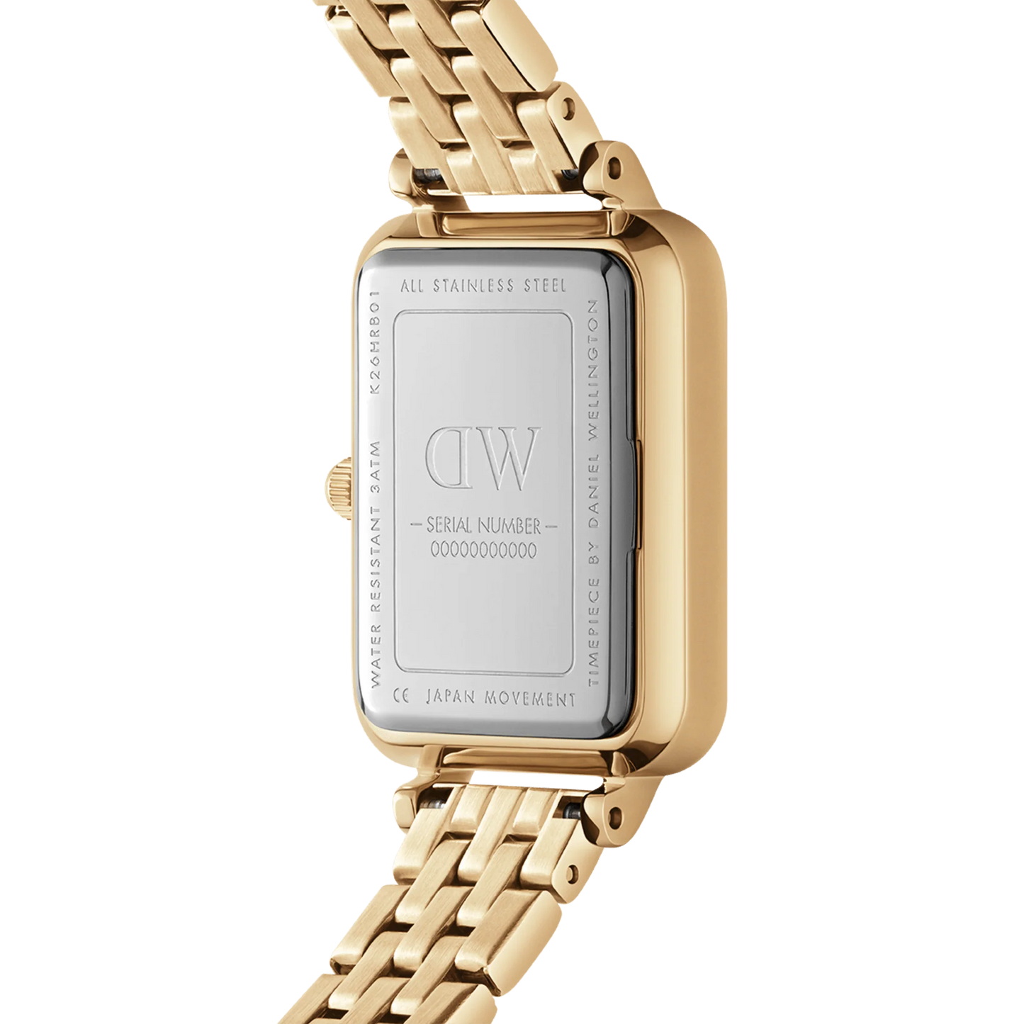 Orologio Daniel Wellington donna Quadro 5-Link Evergold