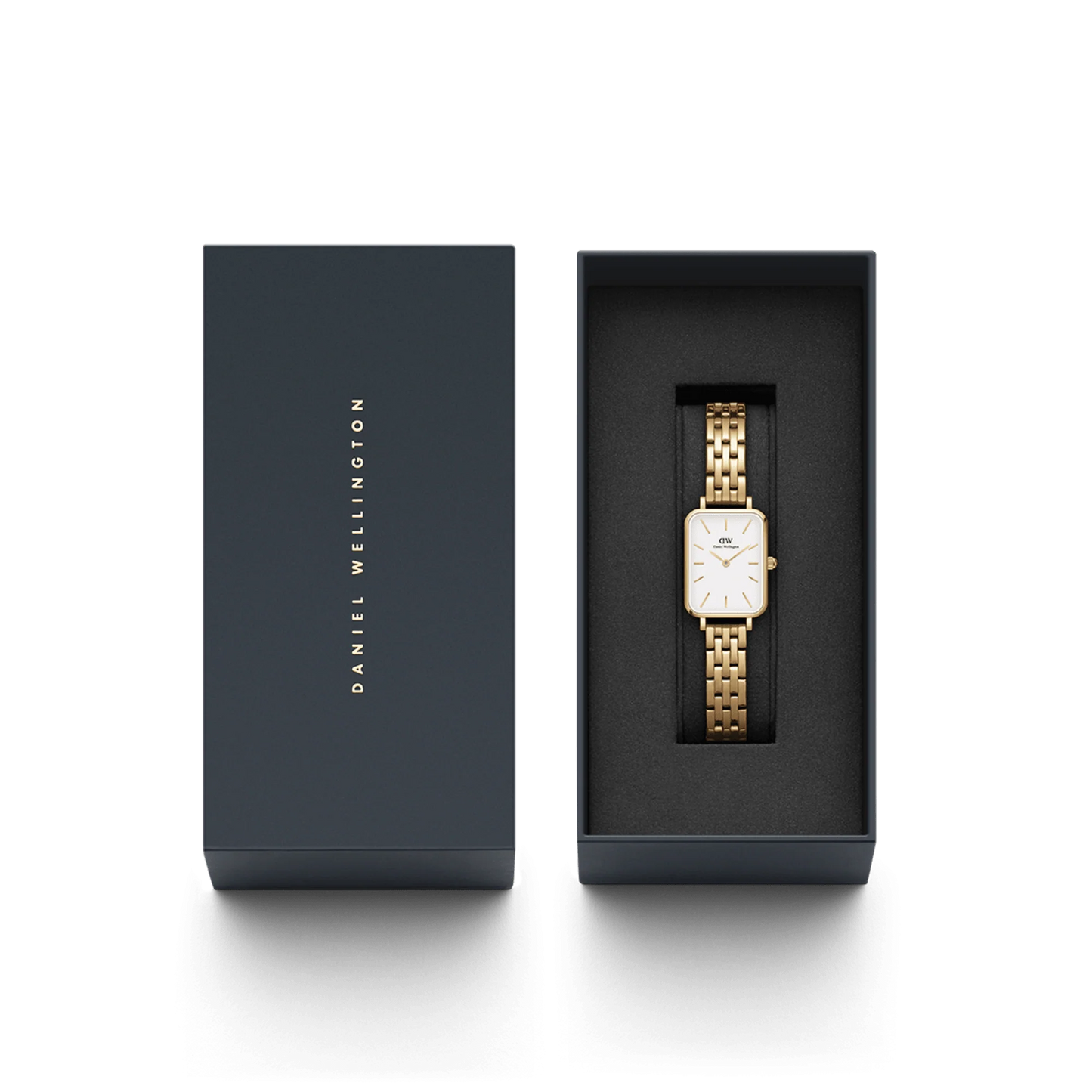 Orologio Daniel Wellington donna Quadro 5-Link Evergold