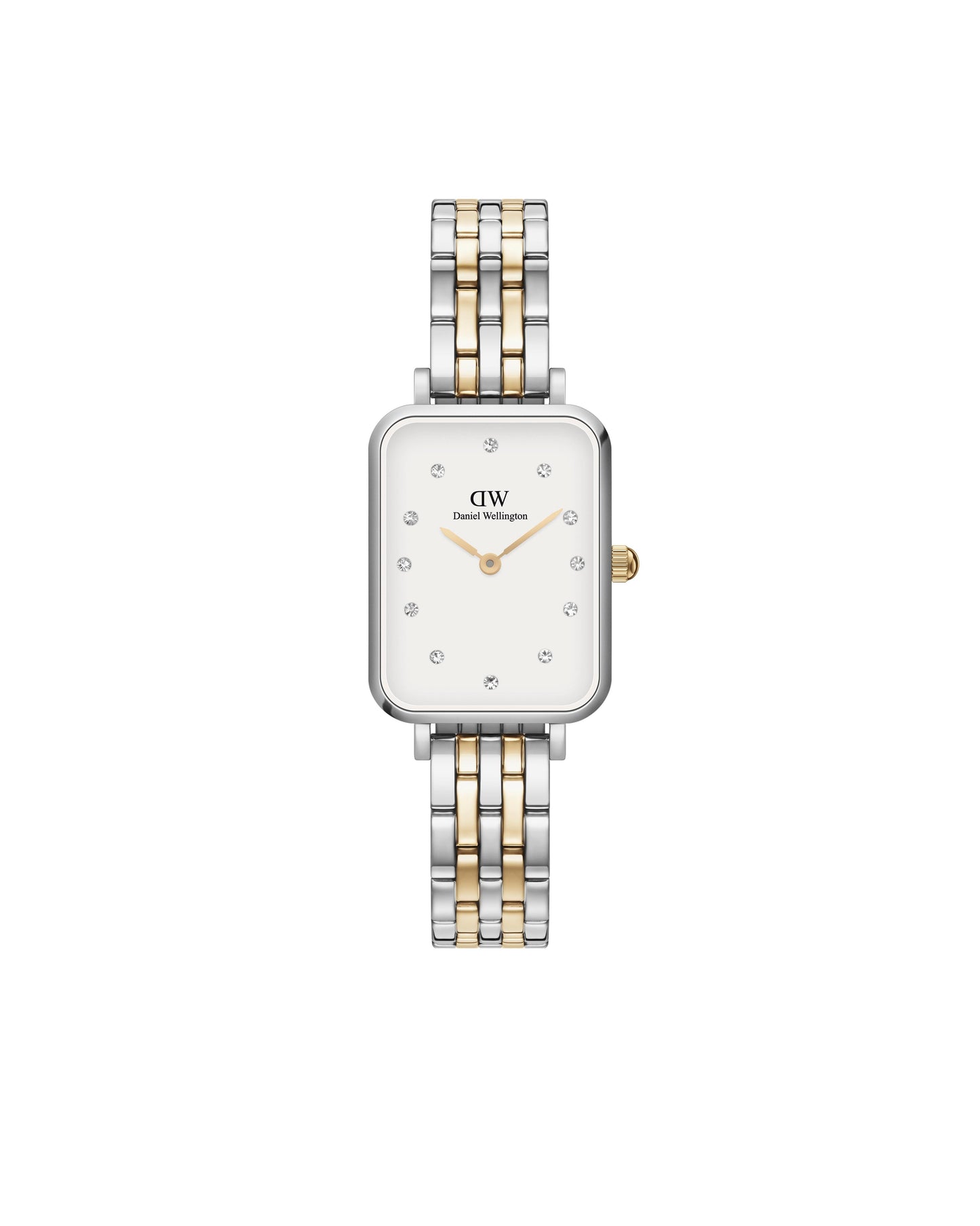 Orologio Daniel Wellington donna Quadro Lumine 5-link two-tone