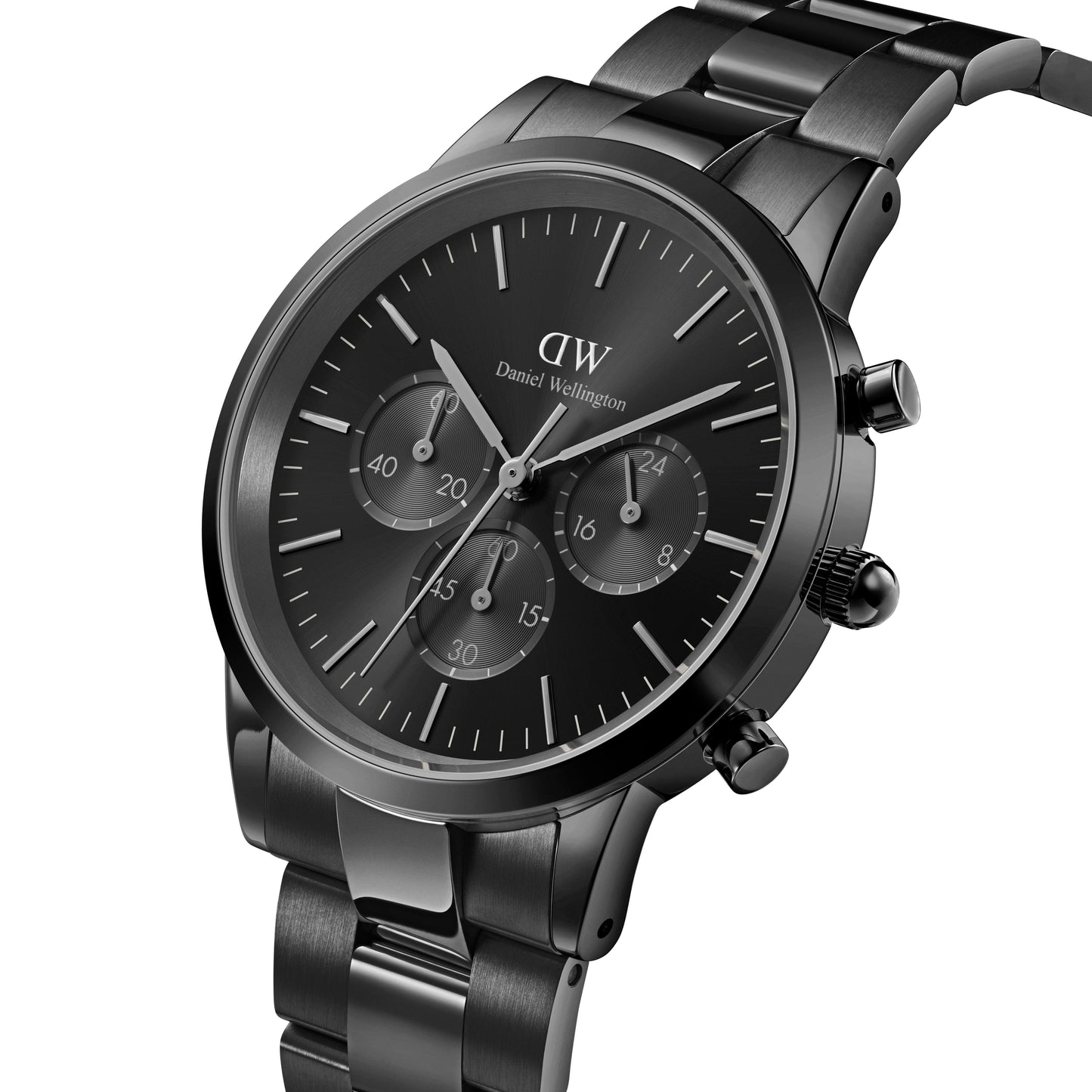 Orologio Daniel Wellington uomo Iconic Chronograph Link Onyx B