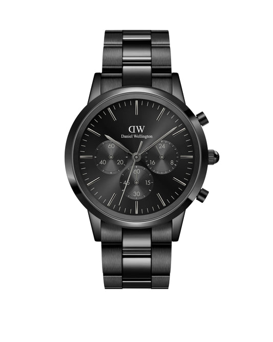 Orologio Daniel Wellington uomo Iconic Chronograph Link Onyx B DW00100642