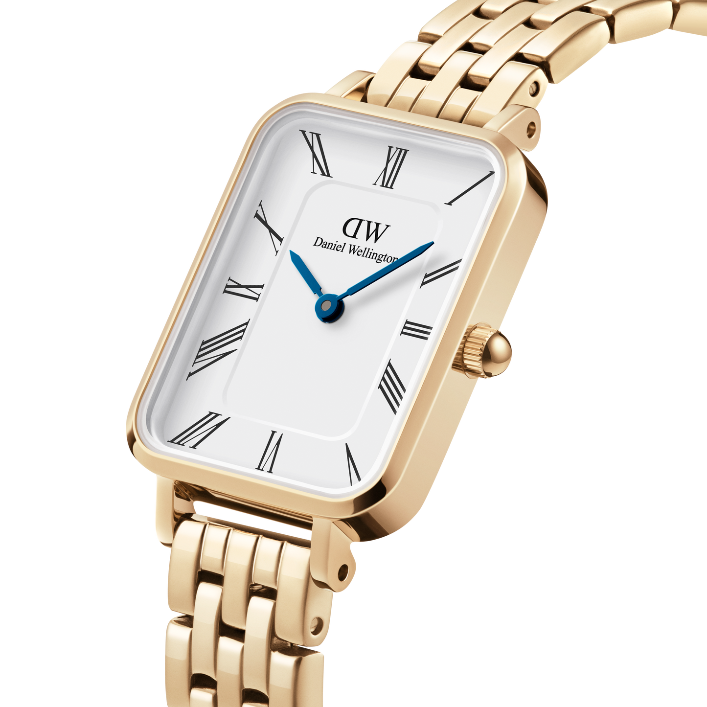 Orologio donna Daniel Wellington Quadro Roman Numerals 5-Link Gold