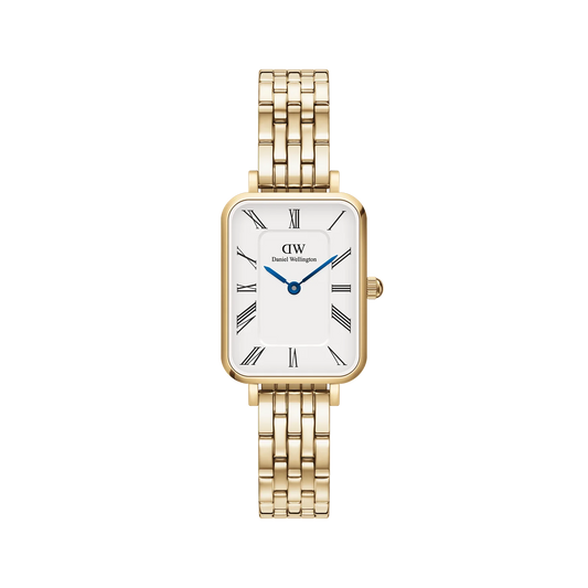 Orologio donna Daniel Wellington Quadro Roman Numerals 5-Link Gold