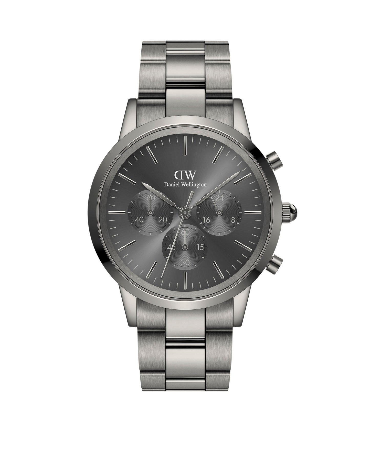 Daniel Wellington Iconic Chronograph Link Graphite GM DW00100643 men's watch