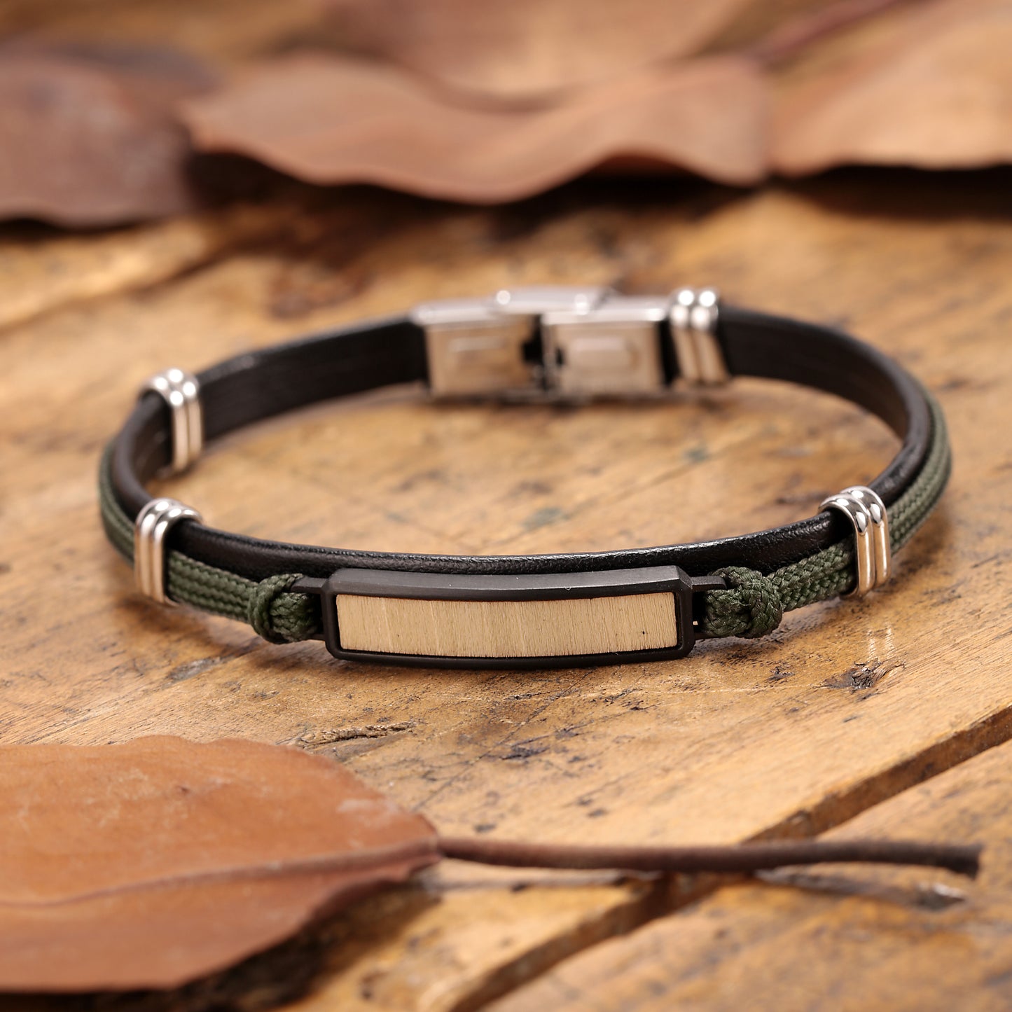 BRACCIALE UOMO SECTOR WOOD SATL11