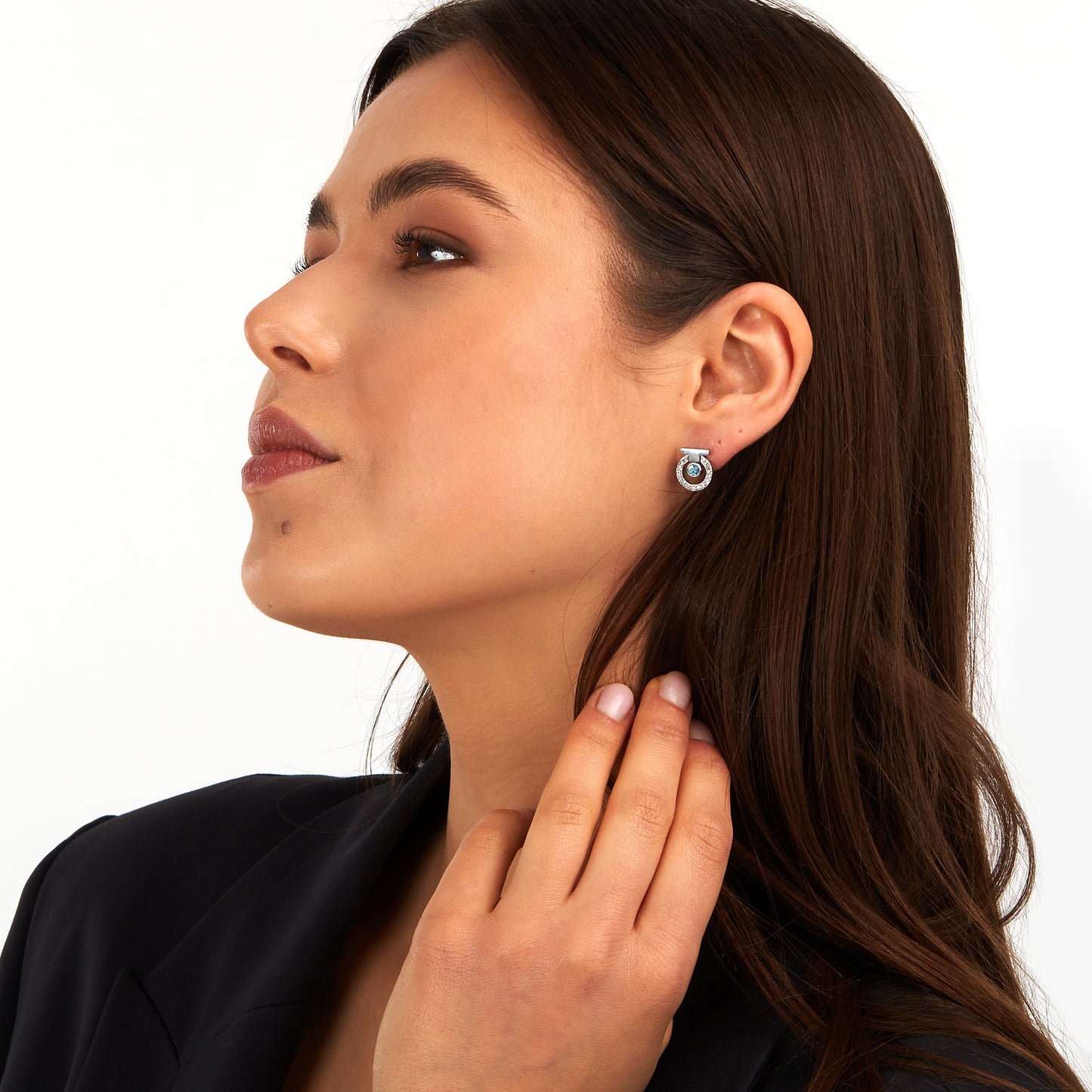 TRUSSARDI EARRINGS T-LOGO TJAXC59