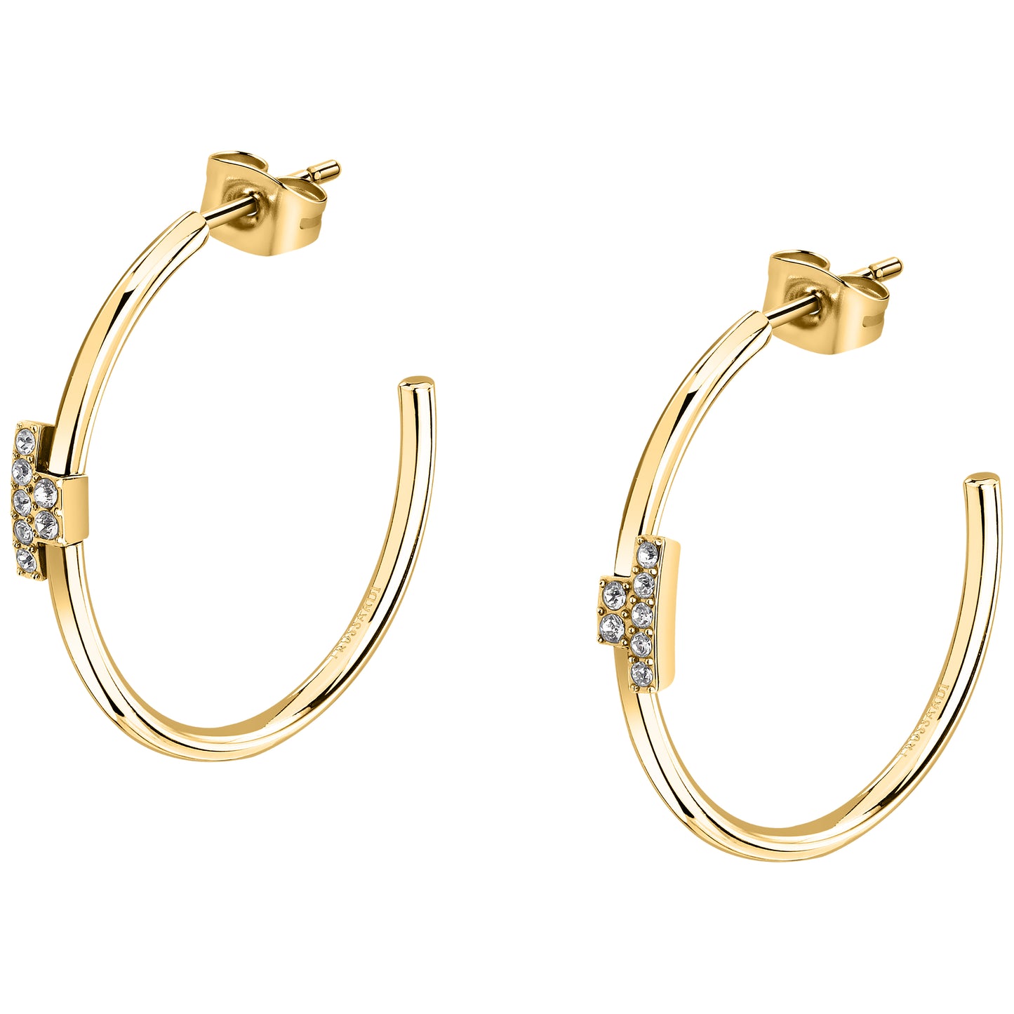 TRUSSARDI EARRINGS T-LOGO TJAXC83