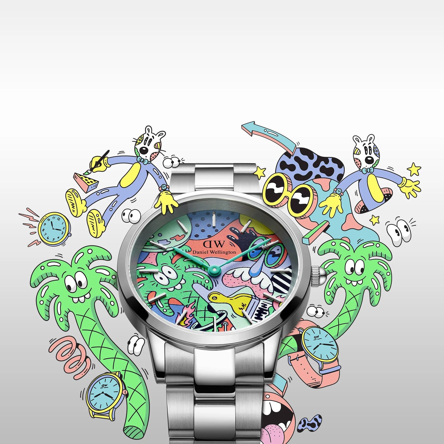 Orologio Steven Harrington x DW: Iconic Link Multicolor DW00100734