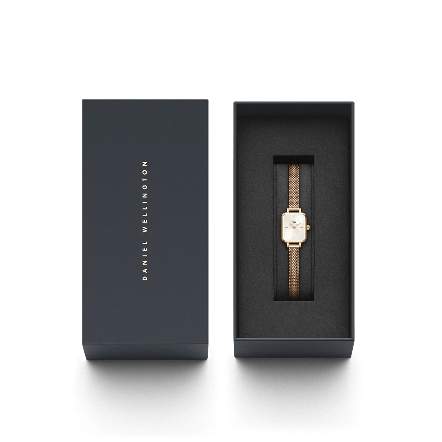 Orologio Daniel Wellington Quadro Mini Melrose Rose Gold Champagne